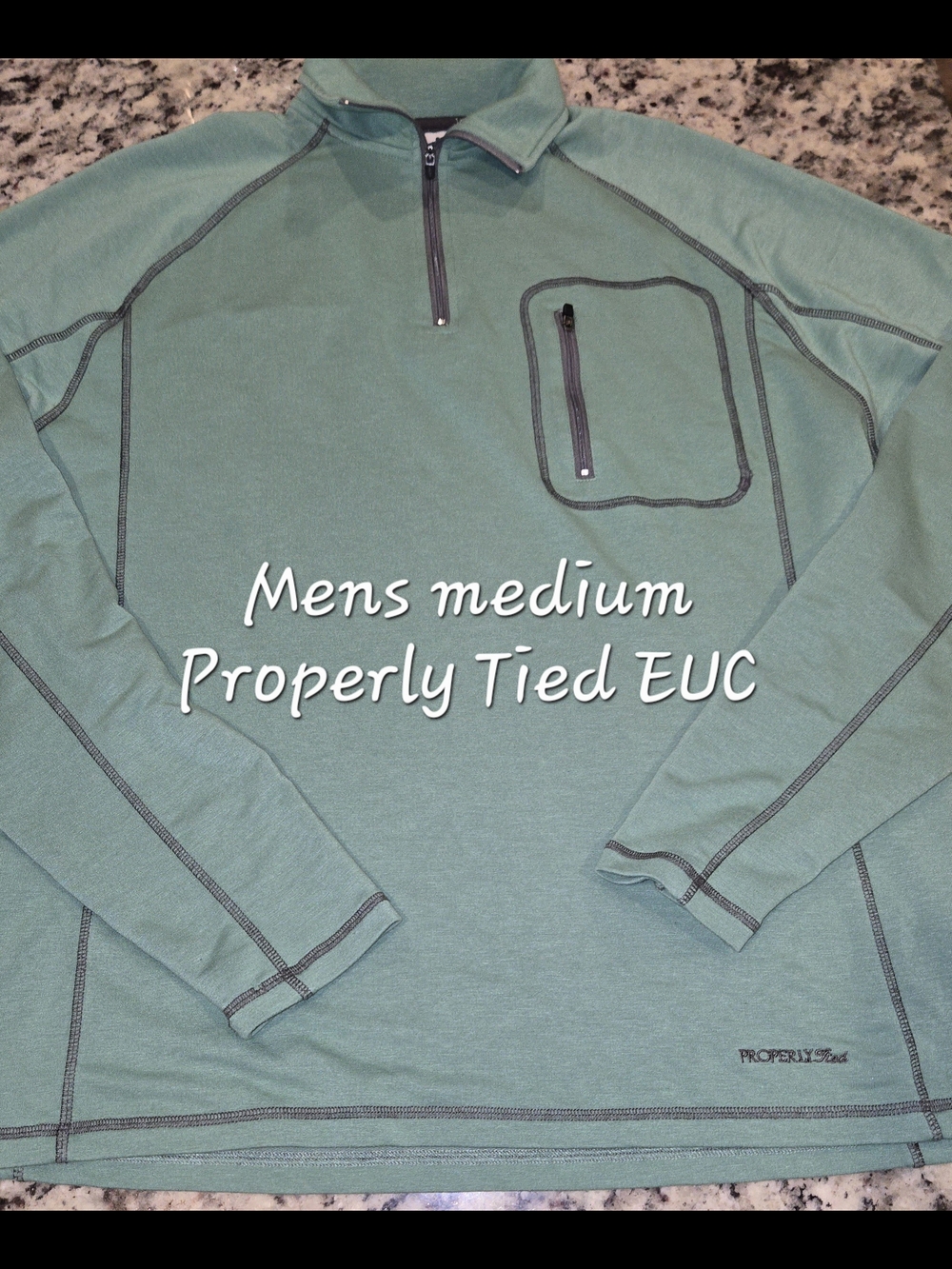 Men's Lightweight Quarter-Zip Shirt Jacket - Seafoam Green